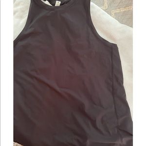 Lululemon, open back, tie, yoga top, black, size 6